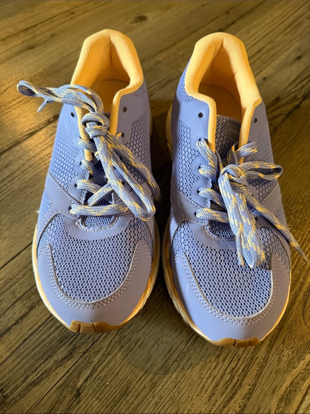 Vionic Lavender and Yellow Accent Sneakers